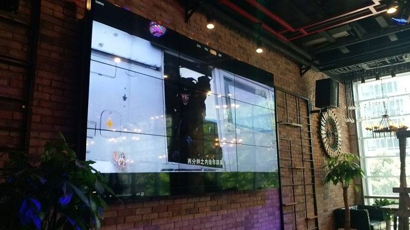 貴州白鷺小酒館55寸液晶拼接屏 貴州白鷺小酒館55寸液晶拼接屏
